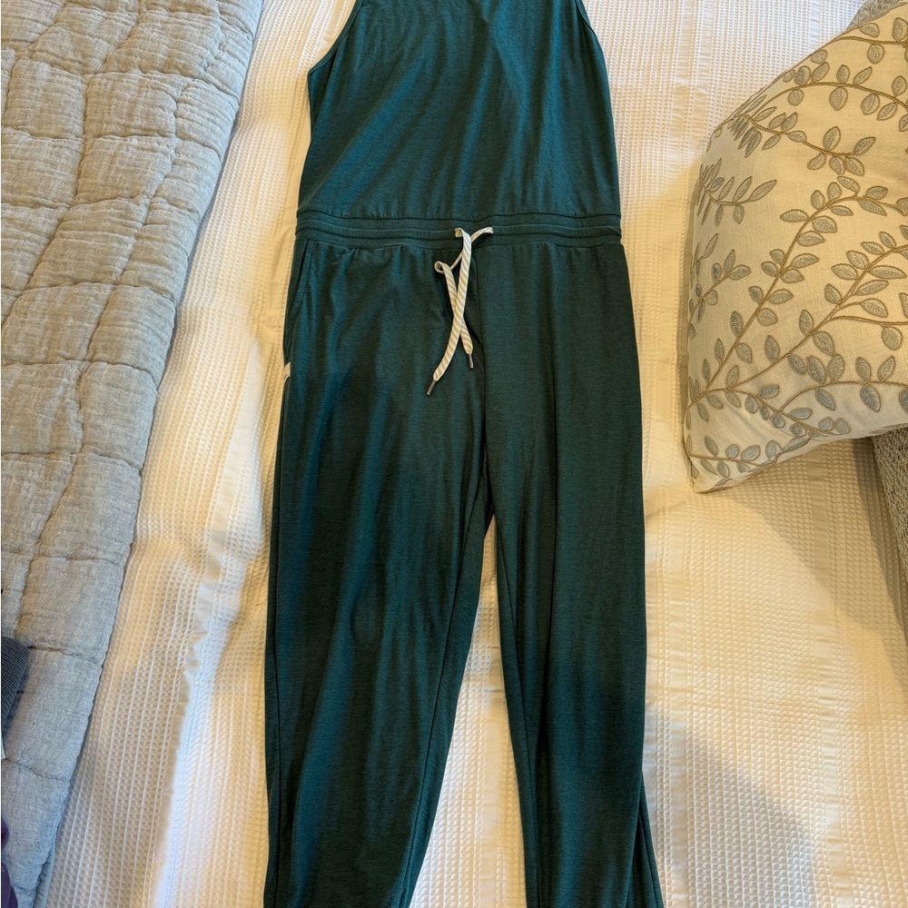 Vuori Emerald Green Jumpsuit, size small